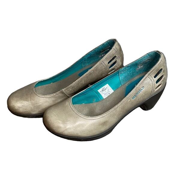 Merrell Cycling Aluminum Leather Heels 8.5 - Picture 5 of 9